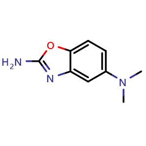 Chemical structure of N5,N5-dimethylbenzo[d]oxazole-2,5-diamine , CAS 1508347-71-4, AChemBlock AD288140