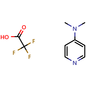 Chemical structure of N,N-Dimethylpyridin-4-amine 2,2,2-trifluoroacetate , CAS 71561-75-6, AChemBlock AD288141