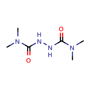 Chemical structure of N1,N1,N2,N2-Tetramethylhydrazine-1,2-dicarboxamide , CAS 17696-89-8, AChemBlock AD288152