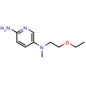 Chemical structure of N5-(2-ethoxyethyl)-N5-methylpyridine-2,5-diamine , CAS 1515514-89-2, AChemBlock AD288164