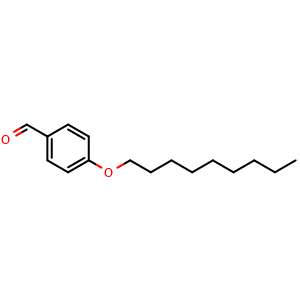Chemical structure of 4-(Nonyloxy)benzaldehyde , CAS 50262-46-9, AChemBlock AD288320