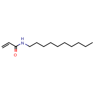 Chemical structure of N-decylprop-2-enamide , CAS 77237-89-9, AChemBlock AD288324