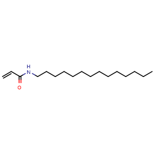 Chemical structure of N-tetradecylprop-2-enamide , CAS 40952-11-2, AChemBlock AD288330