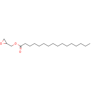 Chemical structure of Glycidyl palmitate , CAS 7501-44-2, AChemBlock AD288337