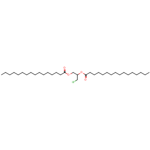 Chemical structure of 3-Chloropropane-1,2-diol dipalmitate , CAS 51930-97-3, AChemBlock AD288338