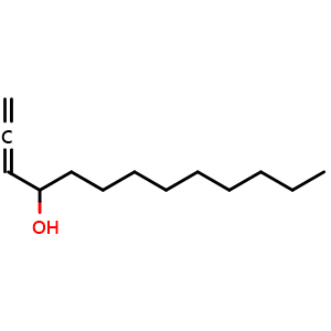 Chemical structure of 1,2-Tridecadien-4-ol , CAS 1309281-37-5, AChemBlock AD288351