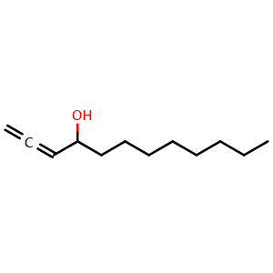 Chemical structure of 1,2-Dodecadien-4-ol , CAS 78808-41-0, AChemBlock AD288359