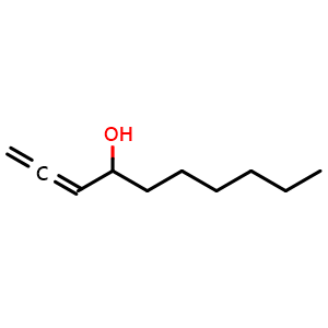 Chemical structure of 1,2-Decadien-4-ol , CAS 78094-59-4, AChemBlock AD288365