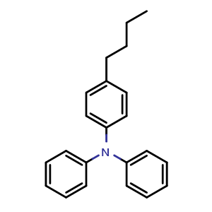 Chemical structure of 4-Butyl-N,N-diphenylaniline , CAS 472960-35-3, AChemBlock AD288368