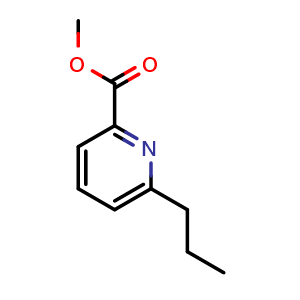 Chemical structure of Methyl 6-Propylpicolinate , CAS 108082-63-9, AChemBlock AD288376