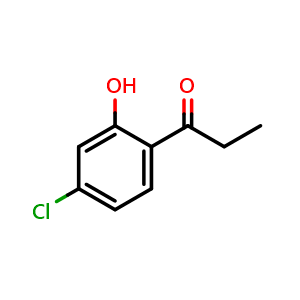 Chemical structure of 1-(4-Chloro-2-hydroxyphenyl)propan-1-one , CAS 1127-97-5, AChemBlock AD288426