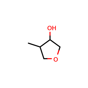 Chemical structure of 4-Methyltetrahydrofuran-3-ol , CAS 29848-42-8, AChemBlock AD288427