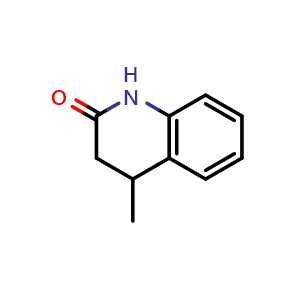 Chemical structure of 4-methyl-3,4-dihydroquinolin-2(1H)-one , CAS 30696-28-7, AChemBlock AD288441