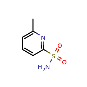 Chemical structure of 6-Methylpyridine-2-sulfonamide , CAS 65938-76-3, AChemBlock AD288484