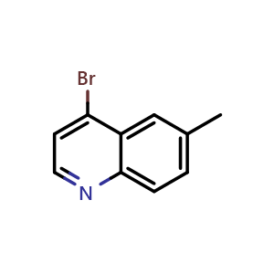 Chemical structure of 4-Bromo-6-methylquinoline , CAS 1070879-23-0, AChemBlock AD288513