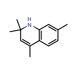 Chemical structure of 2,2,4,7-Tetramethyl-1,2-dihydroquinoline , CAS 1810-62-4, AChemBlock AD288522