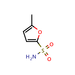 Chemical structure of 5-Methylfuran-2-sulfonamide , CAS 108583-53-5, AChemBlock AD288530