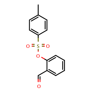 Chemical structure of 2-Formylphenyl 4-methylbenzenesulfonate , CAS 19820-56-5, AChemBlock AD288536