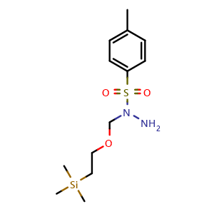 Chemical structure of 4-Methyl-N-[[2-(trimethylsilyl)ethoxy]methyl]benzenesulfonohydrazide , CAS 3091872-44-2, AChemBlock AD288545