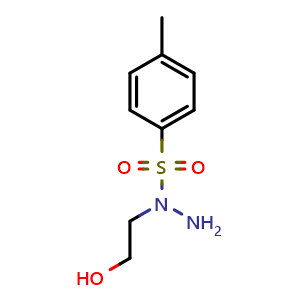 Chemical structure of N-(2-Hydroxyethyl)-4-methylbenzenesulfonohydrazide , CAS 127792-99-8, AChemBlock AD288547