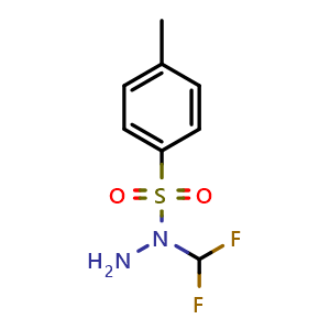 Chemical structure of N-(Difluoromethyl)-4-methylbenzenesulfonohydrazide , CAS 3091872-45-3, AChemBlock AD288549
