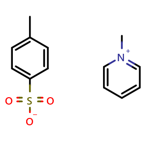 Chemical structure of 1-Methylpyridin-1-ium 4-methylbenzenesulfonate , CAS 38542-71-1, AChemBlock AD288554