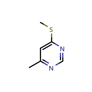 Chemical structure of 4-Methyl-6-methylsulfanylpyrimidine , CAS 62671-89-0, AChemBlock AD288568