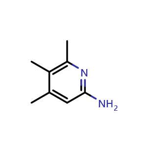 Chemical structure of 4,5,6-Trimethyl-2-pyridinamine , CAS 142908-13-2, AChemBlock AD288573