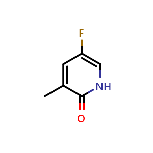 Chemical structure of 5-Fluoro-3-methylpyridin-2(1H)-one , CAS 1101060-83-6, AChemBlock AD288577