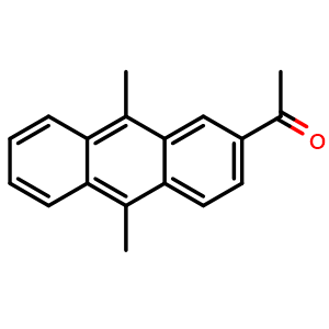 Chemical structure of 1-(9,10-Dimethylanthracen-2-yl)ethan-1-one , CAS 15254-37-2, AChemBlock AD288631