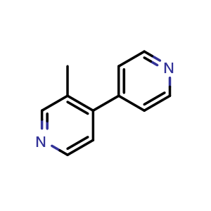 Chemical structure of 3-Methyl-4,4'-bipyridine , CAS 1429342-52-8, AChemBlock AD288671