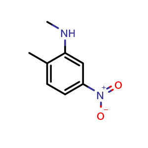 Chemical structure of N,2-dimethyl-5-nitroaniline , CAS 10224-71-2, AChemBlock AD288722