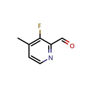 Chemical structure of 3-Fluoro-2-formyl-4-picoline , CAS 884495-44-7, AChemBlock AD288732