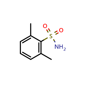 Chemical structure of 2,6-Dimethylbenzene-1-sulfonamide , CAS 24010-56-8, AChemBlock AD288737