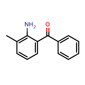 Chemical structure of (2-Amino-3-methylphenyl)(phenyl)methanone , CAS 5054-32-0, AChemBlock AD288740
