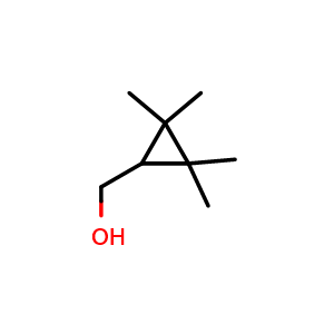 Chemical structure of (2,2,3,3-Tetramethylcyclopropyl)methanol , CAS 2415-96-5, AChemBlock AD288780