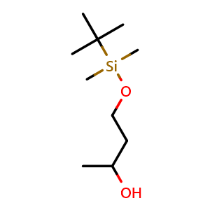 Chemical structure of 4-((tert-Butyldimethylsilyl)oxy)butan-2-ol , CAS 104925-50-0, AChemBlock AD288792