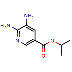 Chemical structure of Isopropyl 5,6-diaminonicotinate , CAS 403668-98-4, AChemBlock AD288815