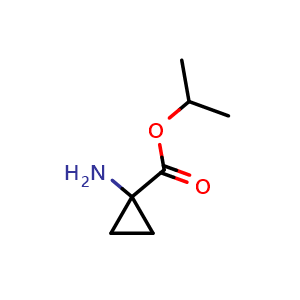 Chemical structure of Isopropyl 1-aminocyclopropane-1-carboxylate , CAS 757903-69-8, AChemBlock AD288816