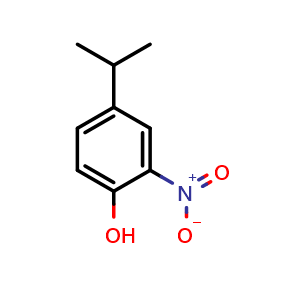 Chemical structure of 4-Isopropyl-2-nitrophenol , CAS 1576-10-9, AChemBlock AD288848