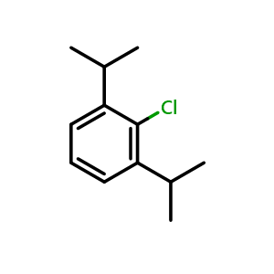 Chemical structure of 2-Chloro-1,3-diisopropylbenzene , CAS 54845-36-2, AChemBlock AD288862