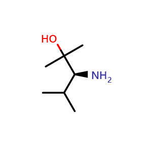 Chemical structure of (3s)-3-Amino-2,4-dimethylpentan-2-ol , CAS 163453-95-0, AChemBlock AD288877