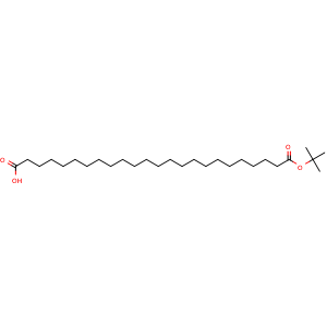 Chemical structure of 24-(tert-Butoxy)-24-oxotetracosanoic acid , CAS 3055107-13-3, AChemBlock AD289058