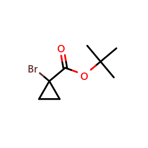 Chemical structure of 1-Boc-bromocyclopropane , CAS 2096442-82-7, AChemBlock AD289075
