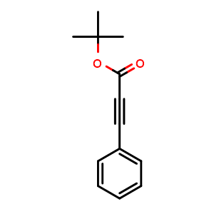 Chemical structure of tert-Butyl 3-phenylpropiolate , CAS 93139-50-5, AChemBlock AD289078