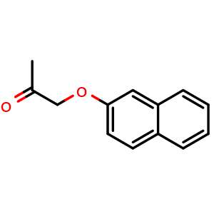 Chemical structure of 1-(naphthalen-2-yloxy)propan-2-one , CAS 13662-06-1, AChemBlock AD289172