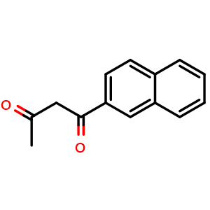 Chemical structure of 1-(Naphthalen-2-yl)butane-1,3-dione , CAS 13298-50-5, AChemBlock AD289174