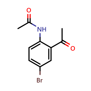 Chemical structure of N-(2-Acetyl-4-bromophenyl)acetamide , CAS 29124-64-9, AChemBlock AD289196