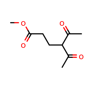 Chemical structure of Methyl 4-acetyl-5-oxohexanoate , CAS 13984-53-7, AChemBlock AD289201