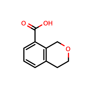 Chemical structure of Isochromane-8-carboxylic acid , CAS 933704-11-1, AChemBlock AD289233